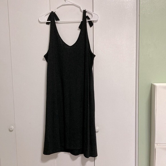 GAP Sun Dress Cover up Black Tie-Shoulder Large - Picture 6 of 10